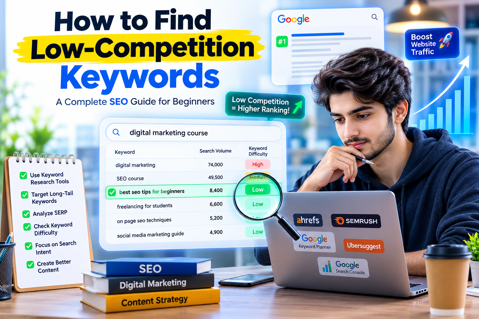 How to Find Low-Competition Keywords